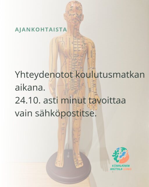 Terveisiä Kiinasta!

Pieni tiedote yhteydenotoista koulutusmatkani aikana.

Minut tavoittaa vain sähköpostitse. Puhelut, tekstiviestit ja WhatsApp eivät ole käytössä matkani aikana.

Jos sinulla on kysyttävää tai haluat ottaa yhteyttä, voit lähettää sähköpostia osoitteeseen info@khliang.fi

Ajanvaraus Vellossa toimii normaalisti myös matkani aikana:
vello.fi/khliang

Pieni tervehdys myös Luoyangista!

Olen parhaillaan Luoyangin kaupungissa Henanin maakunnassa Keski-Kiinassa. Luoyangissa on noin 7 miljoonaa asukasta, ja matkaa Pekingiin on noin 650 kilometriä ja Shanghaihin noin 900 kilometriä linnuntietä.
Luoyang on myös yksi Kiinan historiallisista pääkaupungeista, joten täällä riittää nähtävää opiskelun ohessa.

Lämpimin terveisin,
Liang

Kiinalainen Hoitola Liang
#KiinalainenHoitolaLiang #LiangConnect #khliang