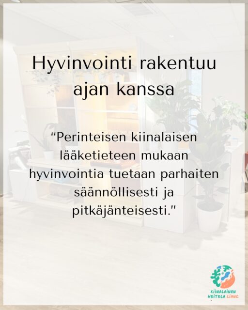 Aurinkoista perjantaita kaikille 🌿
Perinteisen kiinalaisen lääketieteen mukaan hyvinvointia tuetaan parhaiten säännöllisesti ja pitkäjänteisesti.
Ajatuksena ei ole vain hoitaa oiretta silloin, kun keho jo ilmoittaa kovalla äänellä, vaan tukea kehoa säännöllisesti ja ennaltaehkäisevästi.
Toivon, että asiakkaani löytäisivät hoidosta pitkäaikaista tukea omaan hyvinvointiinsa. Terveydestä huolehtiminen ei ole yhden tai kahden päivän asia, vaan se tarvitsee säännöllisyyttä ja aikaa.
Ajattelen hoitoa vähän kuin hyvinvoinnin säästöpankkina. Jokainen hoitokerta voi olla pieni askel parempaan suuntaan. Kun näitä pieniä askelia kertyy ajan myötä, keho ja mieli voivat alkaa voida paremmin arjessa.
Tavoitteeni on tehdä parhaani, jotta hoito tukee sinua mahdollisimman hyvin myös pitkällä aikavälillä.
Lämpimin terveisin,
Liang
Kiinalainen Hoitola Liang
📧 info@khliang.fi | 📞 044 245 5649
🔗 linktr.ee/khliang.fi
#hyvinvointi #palautuminen #terveys #jaksaminen #akupunktio #perinteinenkiinalainenlääketiede #pori #ulvila #rentoutuminen
