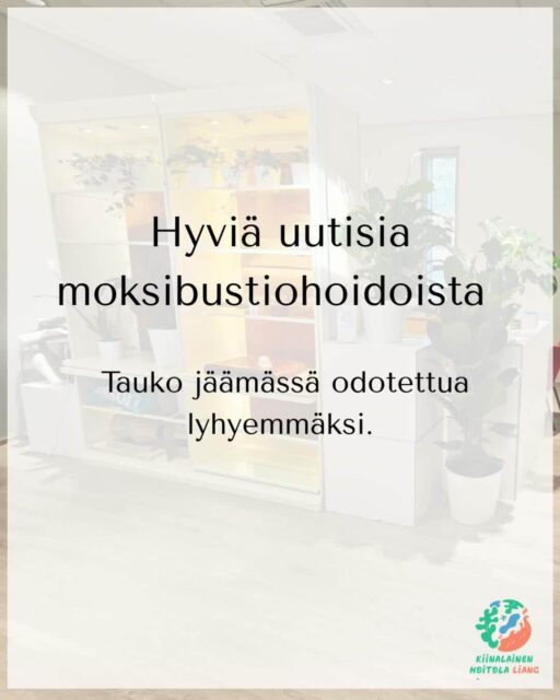 Hyviä uutisia moksibustiosta 🌿
Viime viikolla tiedotin, että moksibustiohoidot jäävät toistaiseksi tauolle.
Tauko näyttääkin jäävän odotettua lyhyemmäksi.
Olen saanut käyttööni uuden moksibustiolaitteen, ja olen ehtinyt käyttää sitä jo muutamien asiakkaiden hoidossa. Palaute on ollut erittäin positiivista.
Aiemmin tein moksibustiohoidot käsin savikupin avulla. Uuden laitteen ansiosta pystyn toteuttamaan hoidon tehokkaammin ja bonuksena voin käyttää kahta moksibustiota samanaikaisesti.
Samalla yksi käytännön asia muuttuu: erillisiä moksibustiovaatteita ei enää tarvitse ottaa mukaan hoitoon, sillä vaatteisiin tarttuvaa tuoksua ei synny samalla tavalla kuin aiemmin.
Moksibustiohoidot ovat siis jälleen saatavilla, mutta hieman eritavalla toteutettuna.
Lämpimin terveisin,
Liang
Kiinalainen Hoitola Liang
📧 info@khliang.fi | 📞 044 245 5649
🔗 linktr.ee/khliang.fi
#akupunktio #hyvinvointi #palautuminen #rentoutuminen #perinteinenkiinalainenlääketiede #moksibustio #pori #satakunta #ulvila #kiinalainenhoitolaliang #khliang